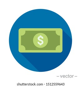 Vector Dollar sign, money dollar icon - currency dollar bill symbol