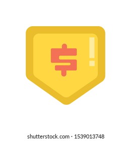 Vector Dollar sign, money dollar icon - currency dollar bill symbol