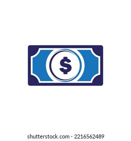 Vector Dollar sign, money dollar icon, dollar bill symbol