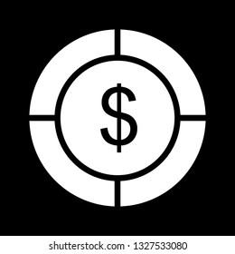  Vector Dollar Target Icon
