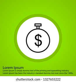  Vector Dollar Timer Icon
