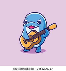 VECTOR DOLPHIN, STICKERS, ILLUSTRATION ICONS, CARTOONS, FRUIT ICONS SUITABLE FOR ALL WEB NEEDS, BANNER, STICKERS AND BACKGROUNDS
