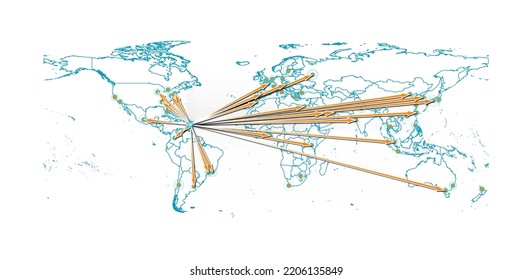 Vector Dominica concept map, export concept map for Dominica on white background suitable for export concepts. File is suitable for digital editing and size prints of all sizes.
