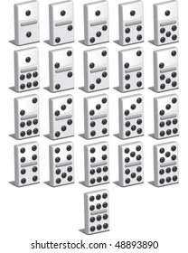 Vector Dominoes white