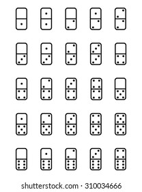 Vector Dominos Pieces