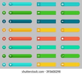 Vector donate and buying concepts flat buttons set.