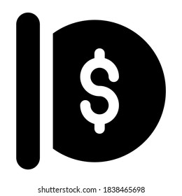 Vector of donation in modern filled style