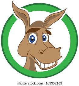 Vector of a donkey
