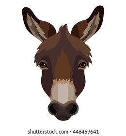 Vector Donkey Head Icon