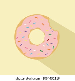 Vector donut icon.