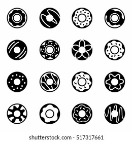 Vector Donut Icon Set