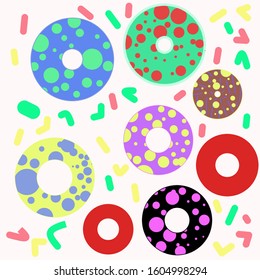 Vector donut seamless pattern

abstact art
