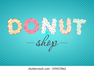 Vector for donut shop and bakery.