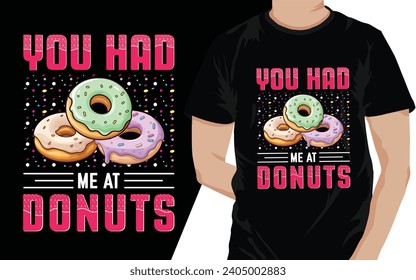 Vector Donut T-Shirt Designs t shirt design