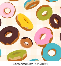 Vector donuts background