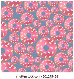 Vector donuts background