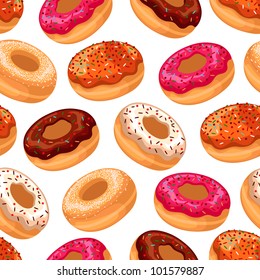 Vector donuts pattern