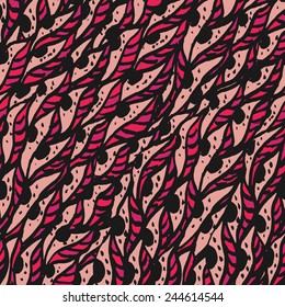 Vector doodle abstract texture, Wavy Seamless Pattern