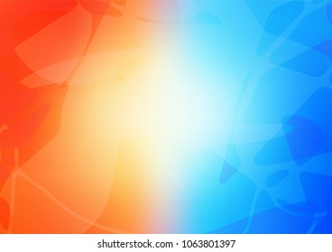 Vector doodle blurred background. Doodle illustration made by child in Origami style with gradient. A completely new design for your business.