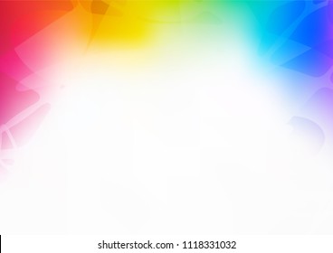 Vector doodle blurred template. Colorful illustration in abstract style with doodles created by child. Hand painted design for web, leaflet, textile.