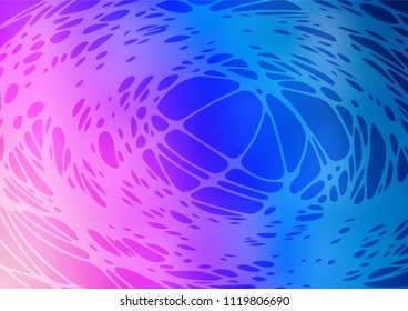Vector doodle blurred template. Colorful abstract illustration with lines drawn by child in Asian style. The completely new template can be used for your brand book.