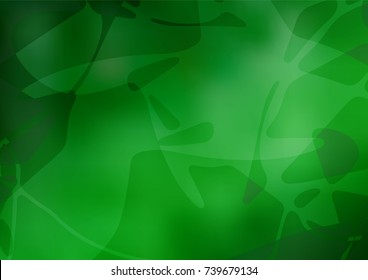 Vector doodle blurred template. Doodle illustration made by child in Origami style with gradient. A completely new design for your business.