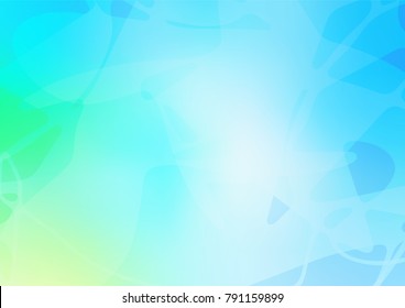 Vector doodle blurred template. Doodle illustration made by child in Origami style with gradient. A new texture for your design.