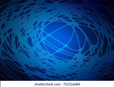 Vector doodle blurred template. Sketchy doodles drawn by child on blurred background. Hand painted design for web, wrapping, wallpaper.
