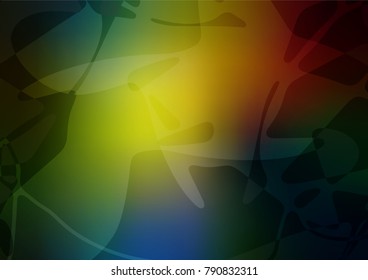 Vector doodle bright background. Colorful abstract illustration with lines drawn by child in Asian style. The doodle design can be used for your web site.