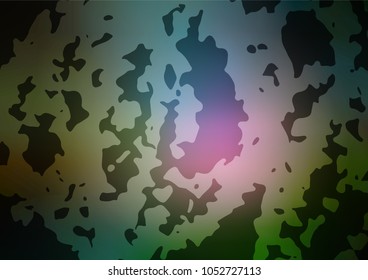Vector doodle bright background. Doodle illustration made by child in Origami style with gradient. The elegant pattern can be used as a part of a brand book.