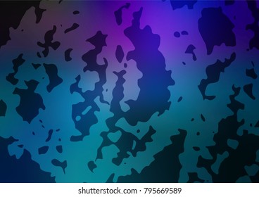 Vector doodle bright layout. Childish elegant natural pattern with gradient. Hand painted design for web, leaflet, textile.
