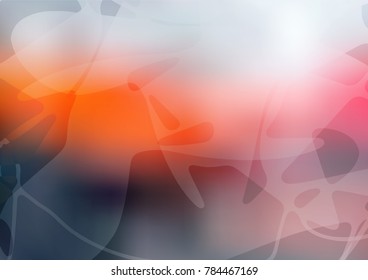Vector doodle bright layout. Doodles created by child on blurred abstract background with gradient. The best blurred design for your business.