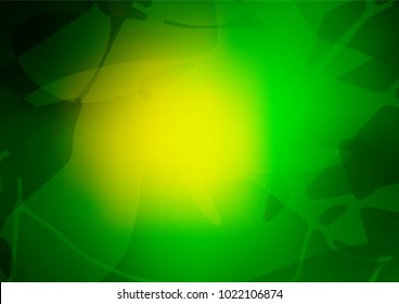 Vector doodle bright pattern. Doodles created by child on blurred abstract background with gradient. The template can be used as a background for cell phones.