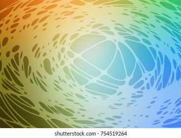 Vector doodle bright template. Doodles created by child on blurred abstract background with gradient. Brand-new style for your business design.