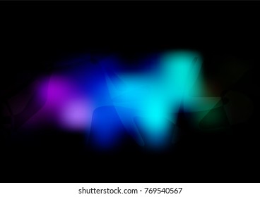 Vector doodle bright template. Doodles created by child on blurred abstract background with gradient. A completely new template for your business design.