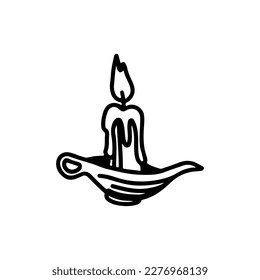 concepto de ilustración de candelabro vectorial