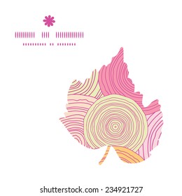 Vector doodle circle texture leaf silhouette pattern frame