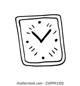 Vector doodle clock, watch icon. Business sign. vector eps.10