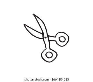 Vector doodle coupon icon illustration with color, hand drawn.