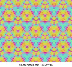 vector doodle cute decorative seamless background