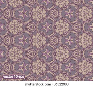 vector doodle cute seamless sepia background