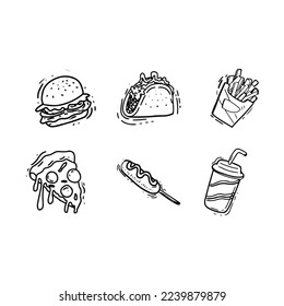 Ilustración de pie rápido con dispositivo vector