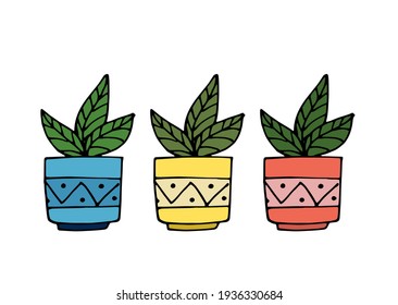 ilustración vectorial de la flor del doodle