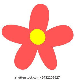 Vektor Doodle Blumen im weißen Hintergrund