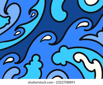 guion vectorial forma libre onda onda de onda plana contorno geométrico y negro para banner, publicación, fondo de medios sociales