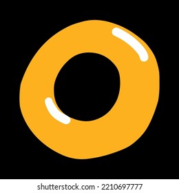 Vector doodle geometric illustration abstract shape, retro bright hand drawn, Abstract comic icon, flat cartoon in children's style