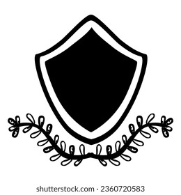vector doodle hand draw sketch, badge 
