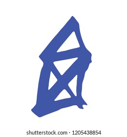 vector doodle hand drawn one line illustration of a symbol of family house for happy life with mortgage 