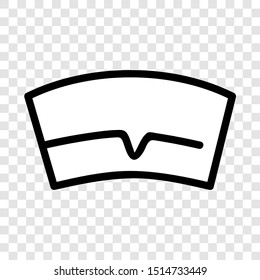 Vector doodle Icon style, chef hat at transparent effect background
