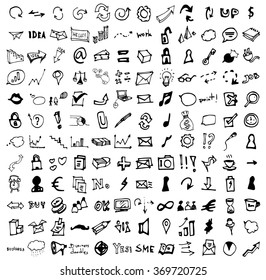 Vector Doodle Icons. Universal Set.